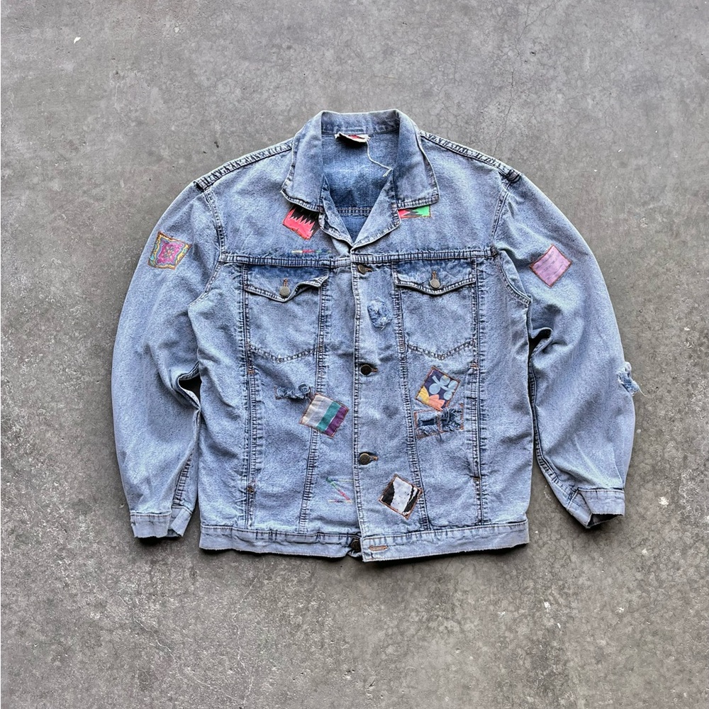 vintage 80’s patchwork denim
